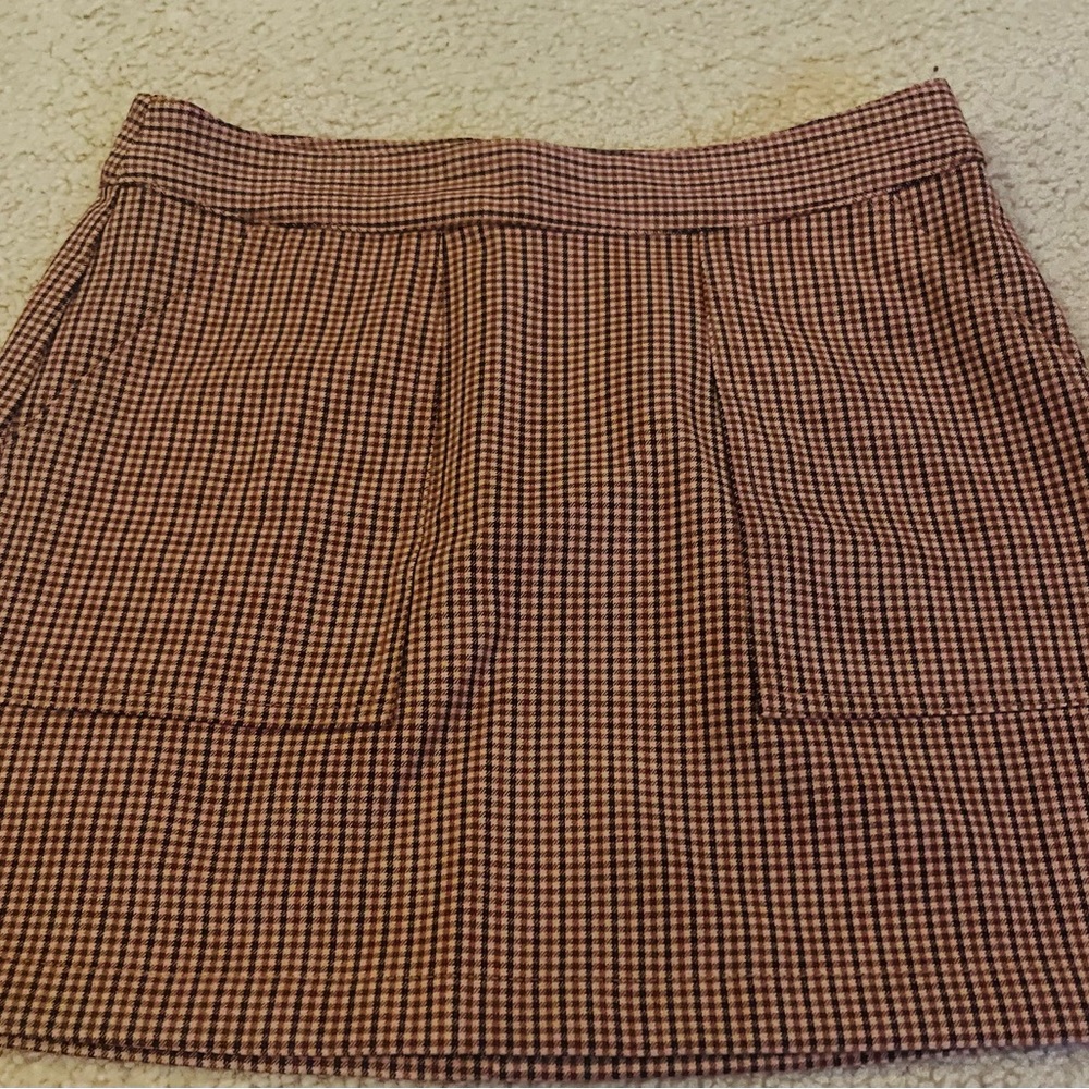 A New Day- High Rise Mini Houndstooth skirt